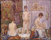 Les Poseuses Georges Seurat